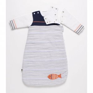 Gigoteuse hiver 0-6 mois avec manches baby sailor Sauthon baby deco