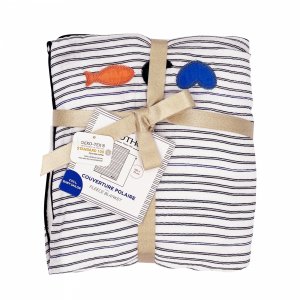 Couverture bébé polaire 75 x 100 cm baby sailor Sauthon baby deco