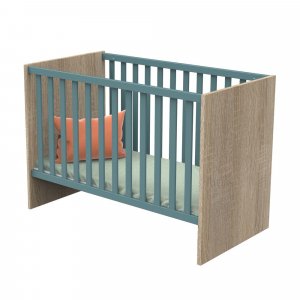 Lit bébé 60x120 cm + tiroir de lit nova argile douce Sauthon meubles