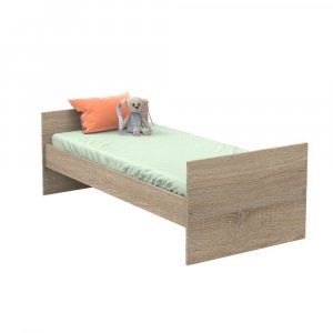 Lit évolutif bébé combiné 60x120 cm en 90x190 cm + tiroir de lit nova gris volcan Sauthon meubles