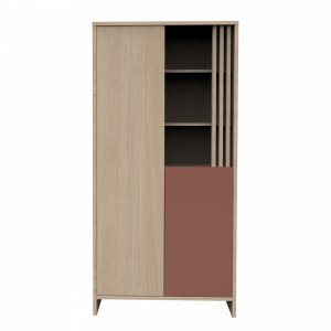 Armoire portes et niche terracotta tokyo Sauthon meubles