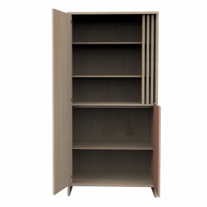 Armoire portes et niche terracotta tokyo Sauthon meubles