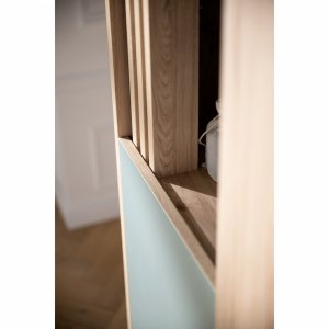 Armoire portes et niche sauge tokyo Sauthon meubles