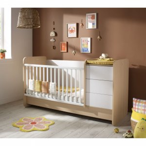 Lit bébé combiné évolutif 70x140cm balloon Sauthon meubles