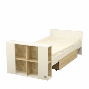 Tiroir sur roulettes pour lit paloma 60x120cm évolutif Sauthon meubles