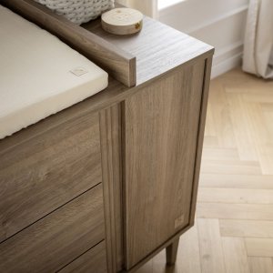 Commode 3 tiroirs 1 porte mokka Sauthon meubles