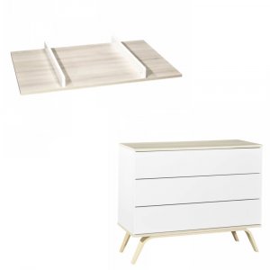 Commode + plan à langer petit modèle serena Sauthon meubles