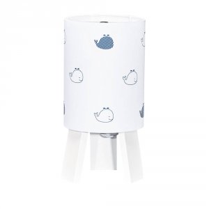 Lampe de chevet moderne blue baleine Sauthon baby deco