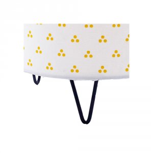 Lampe de chevet pluche et pompon Sauthon baby deco