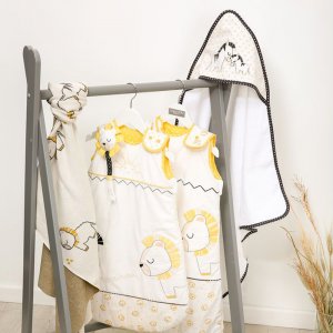 Attache sucette pluche et pompon Sauthon baby deco