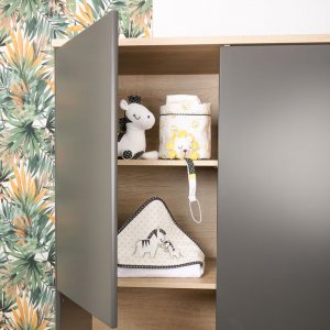 Attache sucette pluche et pompon Sauthon baby deco