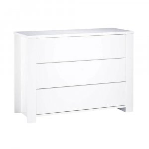 Chambre trio lit 60x120 + commode + armoire loft blanc + plan à langer offert Sauthon meubles
