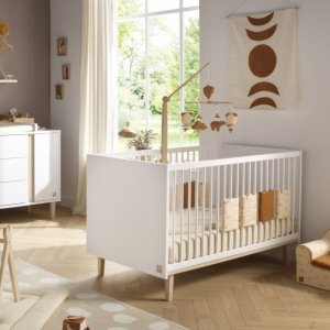Chambre bébé duo lit évolutif 140x70cm + commode 3 tiroirs 1 porte paloma + plan à langer offert ! Sauthon meubles