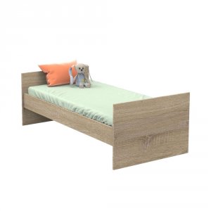 Chambre duo lit combiné évolutif 60x120 + armoire nova argile douce Sauthon meubles