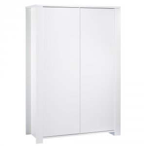 Chambre duo lit 60x120 + armoire loft blanc Sauthon meubles