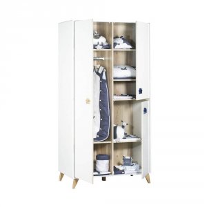 Chambre duo lit combiné évolutif + armoire oslo etoile Sauthon meubles