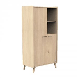 Chambre bébé duo lit combiné évolutif 120x60 + armoire arty Sauthon meubles