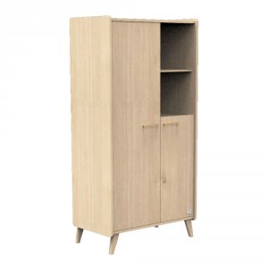 Chambre bébé trio 70x140cm + commode + armoire arty + plan à langer offert Sauthon meubles