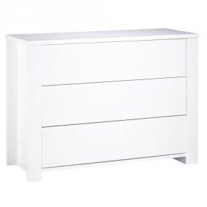 Chambre duo lit 60x120 + commode loft blanc + plan à langer offert Sauthon meubles