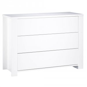 Chambre trio lit + commode + armoire loft blanc + plan à langer offert Sauthon meubles