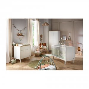 Lit bébé 60x120 cm eleonore blanc Sauthon meubles