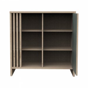 Chambre bébé trio lit 70x140cm + commode + armoire sauge tokyo + plan à langer offert Sauthon meubles