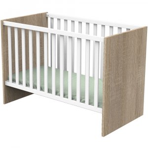 Lit bébé 60x120cm nova blanc lin Sauthon meubles