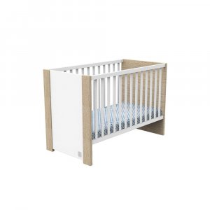 Lit bébé 60x120cm antonin version bois et blanc Sauthon meubles