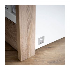 Lit bébé 60x120cm antonin version bois et blanc Sauthon meubles