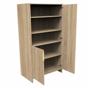 Chambre bébé trio lit 70x140cm + commode+ armoire azur Sauthon meubles