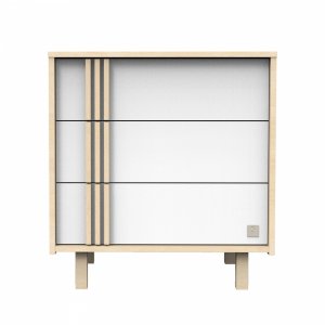 Chambre bébé trio lit 70x140cm + commode + armoire nature + plan à langer offert Sauthon meubles