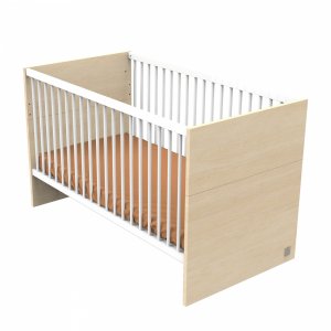 Chambre bébé trio lit 70x140cm + commode + armoire nature + plan à langer offert Sauthon meubles