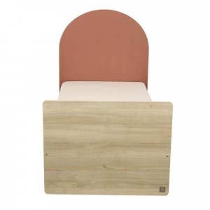 Chambre duo arche lit transformable + commode/bureau terracotta Sauthon meubles