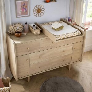 Commode xxl my love avec plan à langer amovible Sauthon meubles