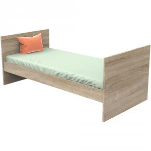 Lit 70x140 évolutif en 90x190 puis 140x190 nova rose canyon Sauthon meubles