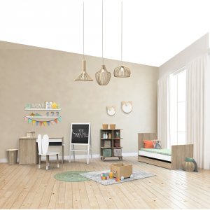 Lit 70x140cm nova blanc lin Sauthon meubles