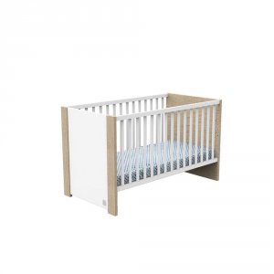 Lit 70x140cm antonin version bois et blanc Sauthon meubles