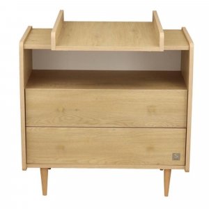 Plan à langer pour commode 2 tiroirs 1 niche my love Sauthon meubles