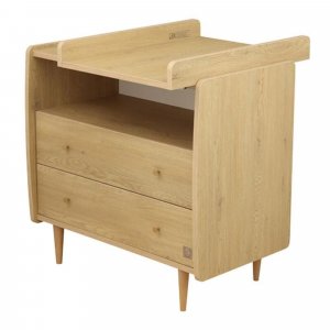 Plan à langer pour commode 2 tiroirs 1 niche my love Sauthon meubles