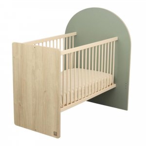 Lit bébé évolutif 60x120 cm en 90x190 cm arche sauge Sauthon meubles