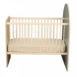 Lit bébé évolutif 60x120 cm en 90x190 cm arche sauge Sauthon meubles