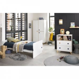 Lit chambre transformable 60x120 en lit junior 90x190 oslo étoile Sauthon meubles