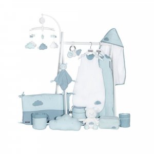 Mobile bébé musical lily mint Sauthon baby deco