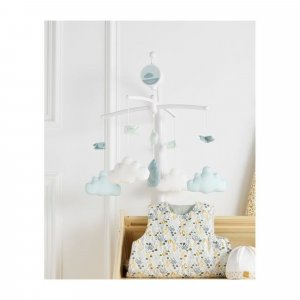 Mobile bébé musical lily mint Sauthon baby deco