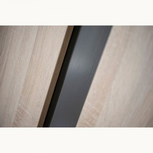 Armoire chambre bébé 2 portes nova gris volcan Sauthon meubles