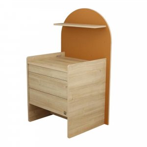 Commode à langer évolutive en bureau arche caramel Sauthon meubles