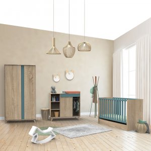 Commode bébé évolutive en bureau nova argile douce Sauthon meubles