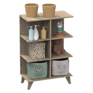 Commode bébé évolutive en bureau nova blanc lin Sauthon meubles