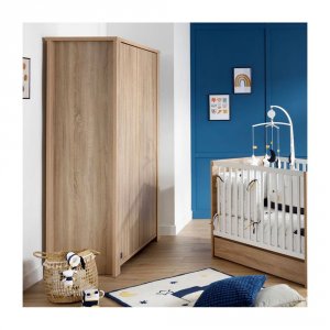 Armoire bébé 2 portes antonin version bois Sauthon meubles