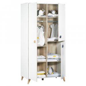 Armoire chambre bébé oslo boutons goutte Sauthon meubles